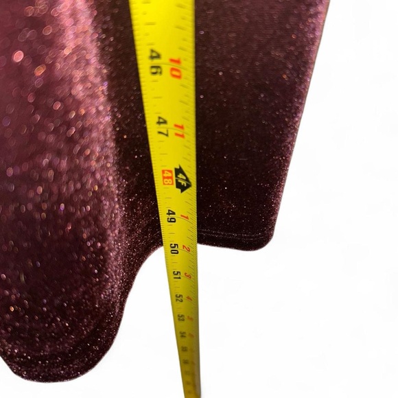 Urban Outfitters Emmabella Purple Velvet Straight-Neck Jumpsuit Size S - Picture 5 of 9